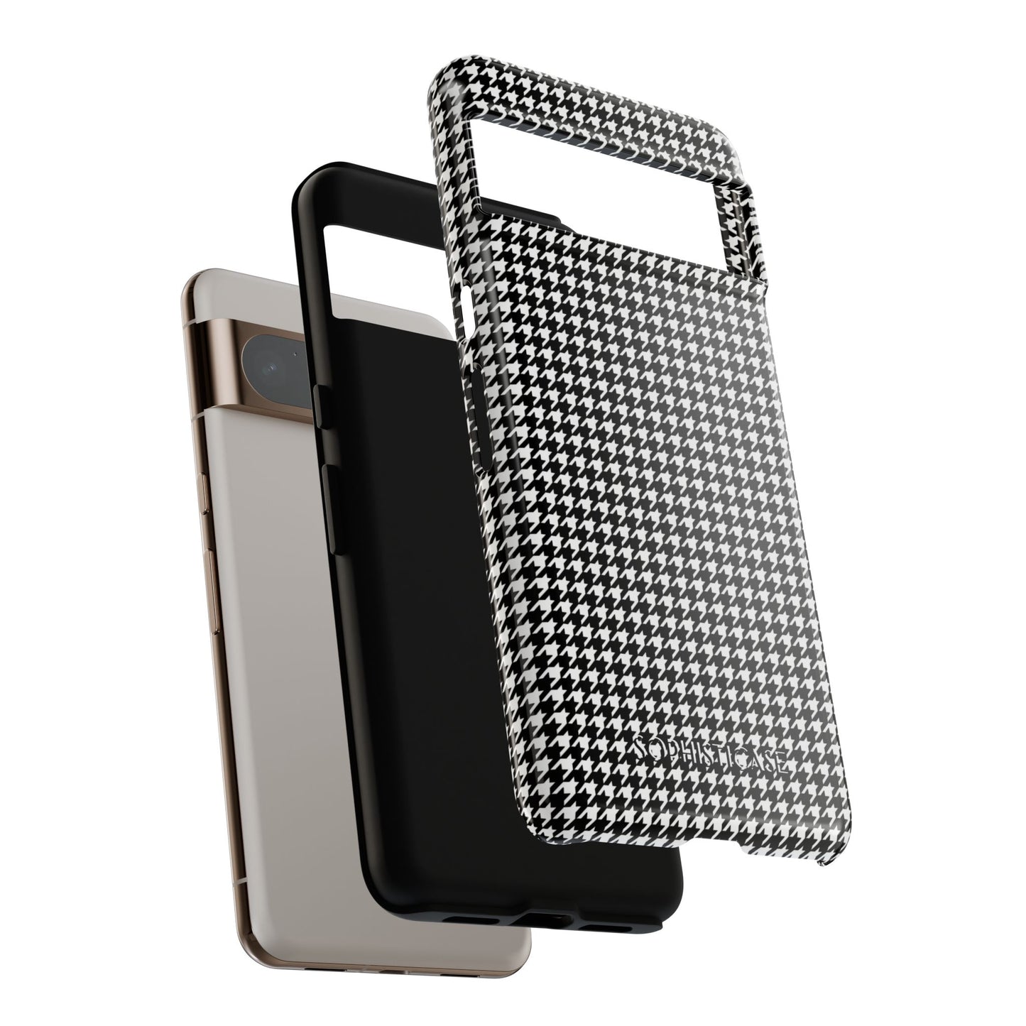 Tough Case - Houndstooth in Black