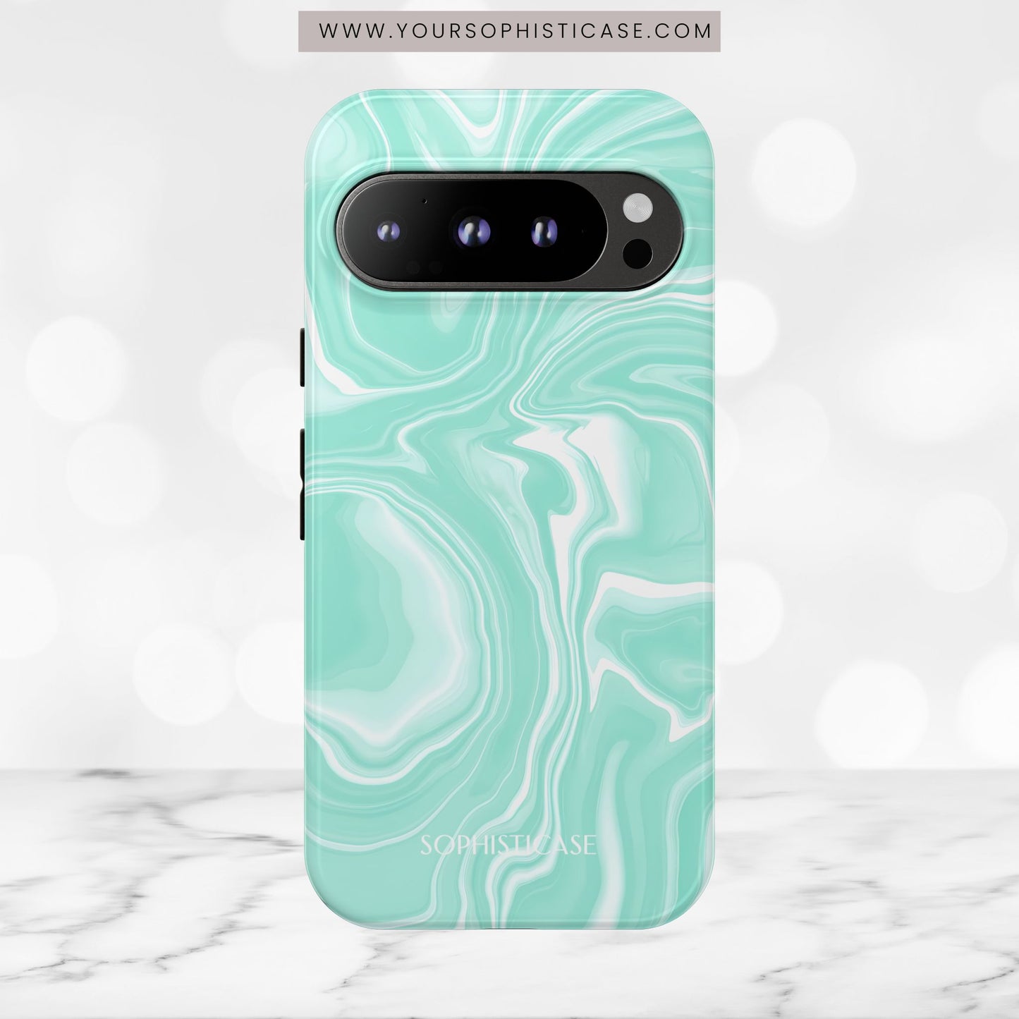 Liquid Dreams in Green - Tough Phone Case