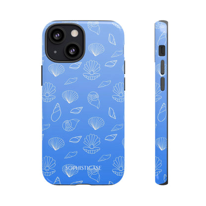 Seashell Society in Ocean Blue - iPhone Case, Samsung Galaxy Case, Google Pixel Case
