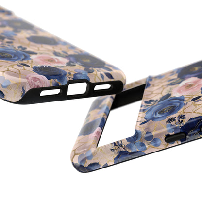Royal Floral in Navy Blush - Tough Phone Case