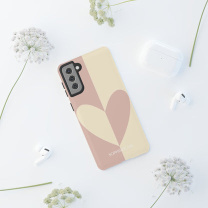 Be Mine in Brown and Beige - iPhone Case, Samsung Galaxy Case, Google Pixel Case