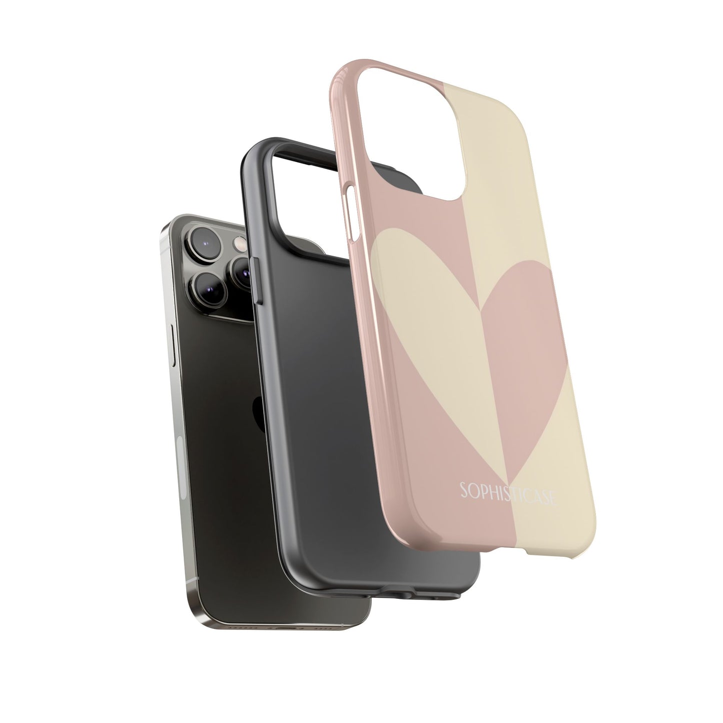 Be Mine in Brown and Beige - iPhone Case