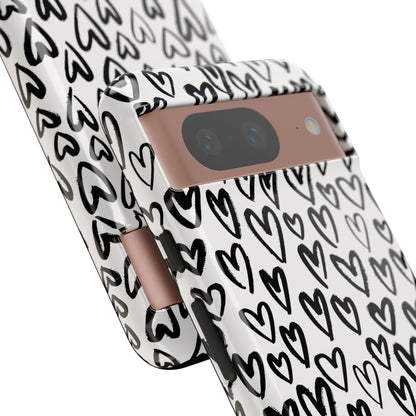 Dark Thoughts in Urban Heart - Tough Phone Case