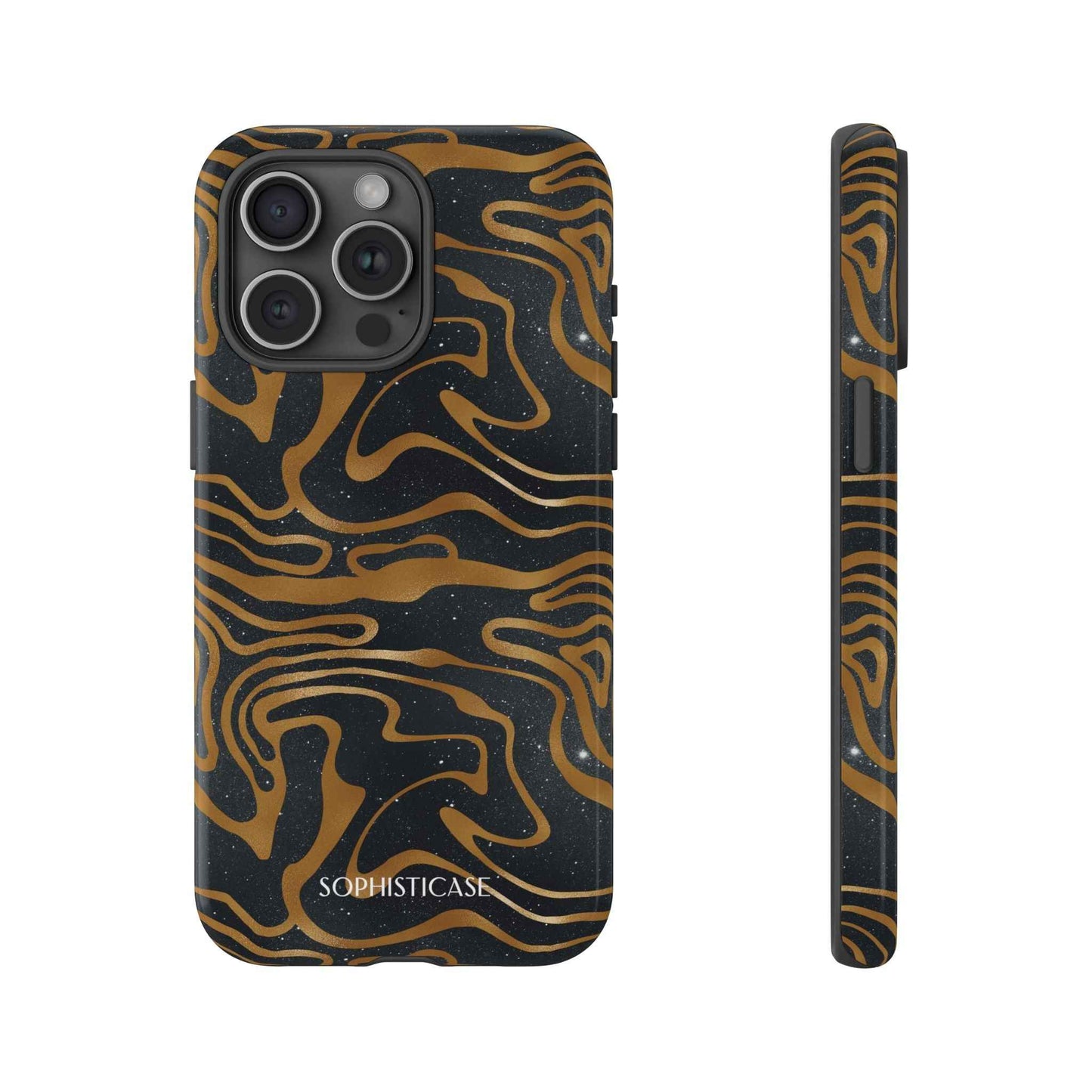 Cosmic Zebra in Black - iPhone Case, Samsung Galaxy Case, Google Pixel Case