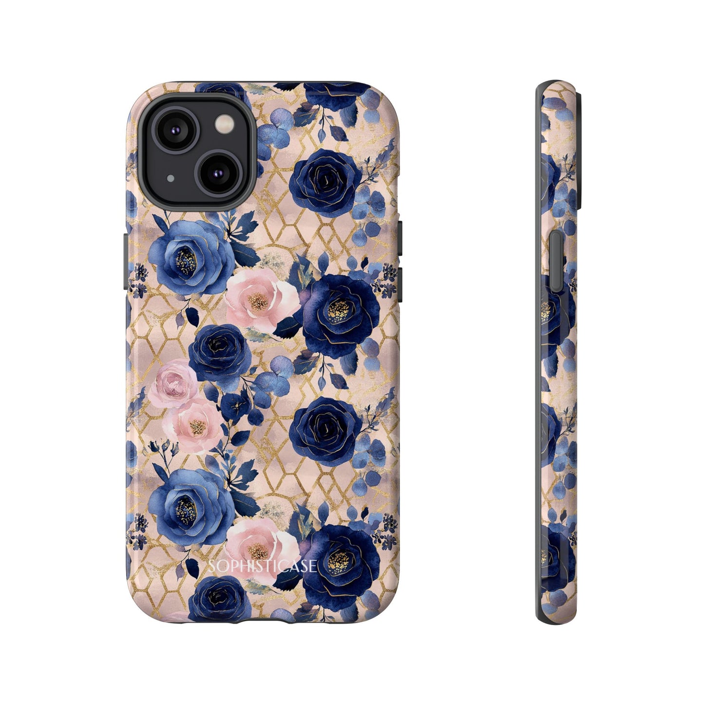 Royal Floral in Navy Blush - Tough Phone Case
