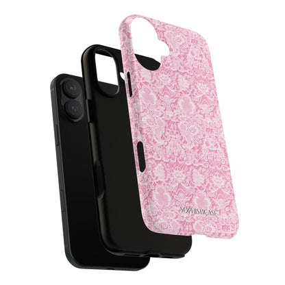 Luxe Lace in Pink - iPhone Case