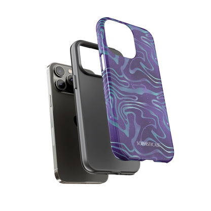 Cosmic Zebra in Blue & Purple - iPhone Case, Samsung Galaxy Case, Google Pixel Case