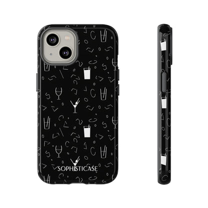 Cocktail Hour in Black - Tough Phone Case for iPhone