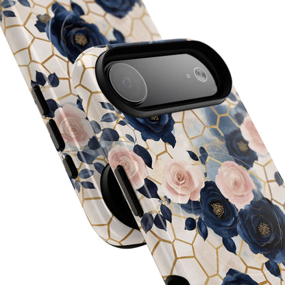 Royal Floral in Navy Hive - iPhone Magsafe Case