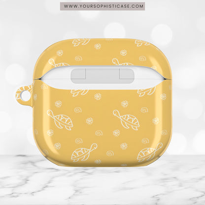 AirPod Cases - Turtle Island in Yellow