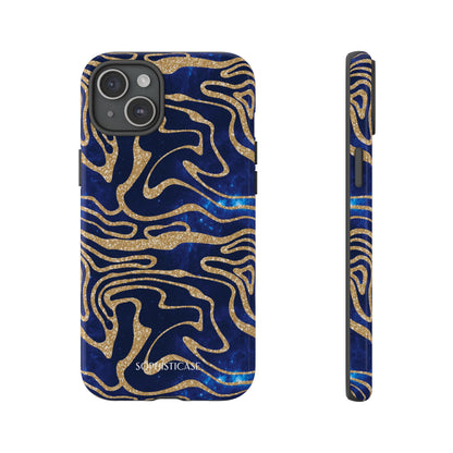 Cosmic Gold in Blue - iPhone Case, Samsung Galaxy Case, Google Pixel Case