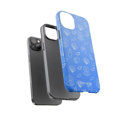 Seashell Society in Ocean Blue - iPhone Case, Samsung Galaxy Case, Google Pixel Case