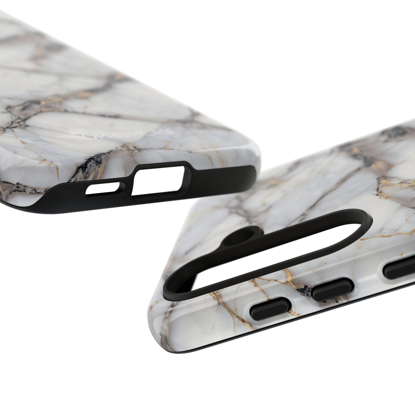 Marble Opulence in Cracked Beige - iPhone Case, Samsung Galaxy Case, Google Pixel Case