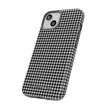 Houndstooth in Black - Drop Proof Phone Case for iPhone