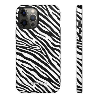 Dark Thoughts in Urban Zebra - Tough Phone Case
