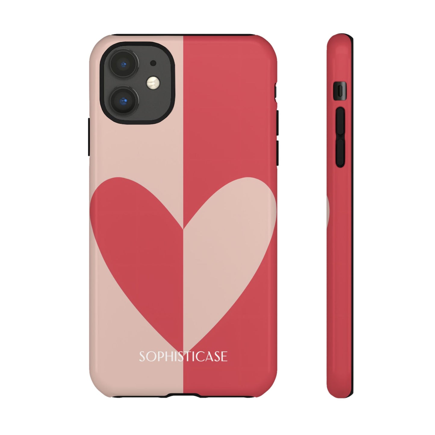 Be Mine in Red and Brown - Phone Case for iPhone