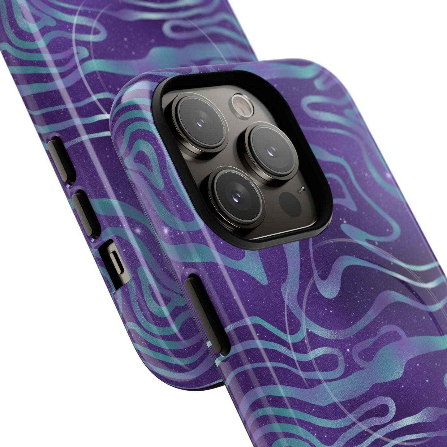 Cosmic Gold in Blue & Purple - iPhone Magsafe Case