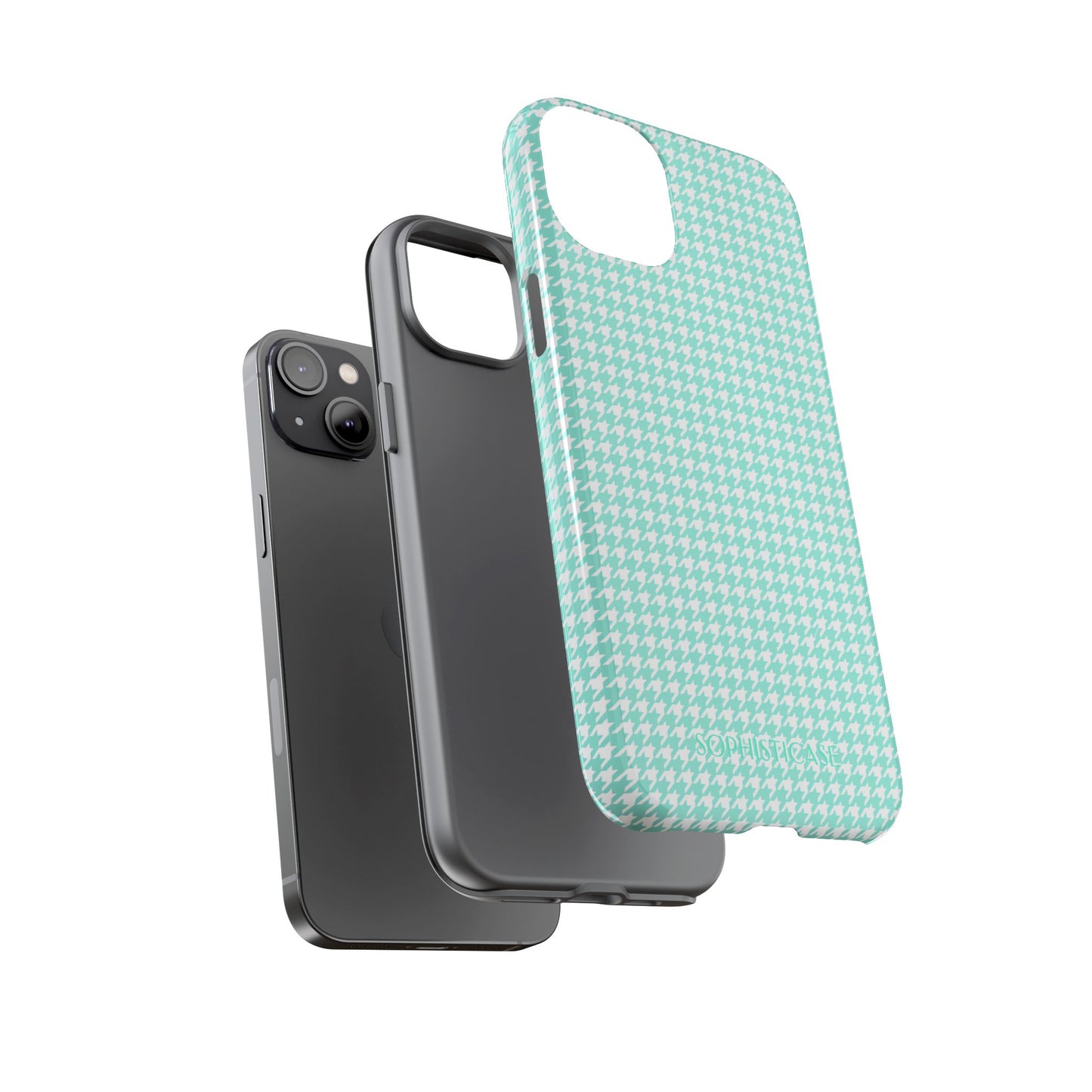 Tough Case - Houndstooth in Green