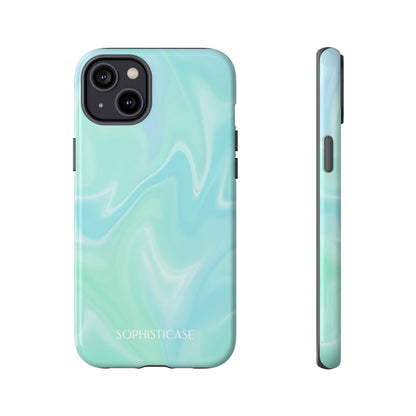 Liquid Magic in Green Haze - iPhone Case
