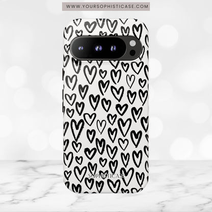 Dark Thoughts in Urban Heart - Tough Phone Case