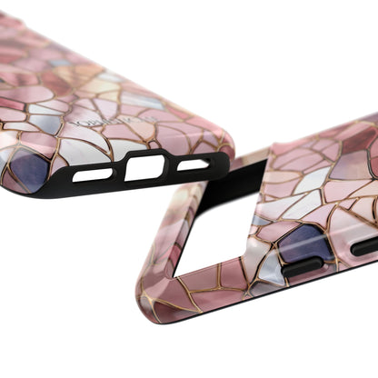 Rose' Runway in Pink Mosaic - Tough Phone Case