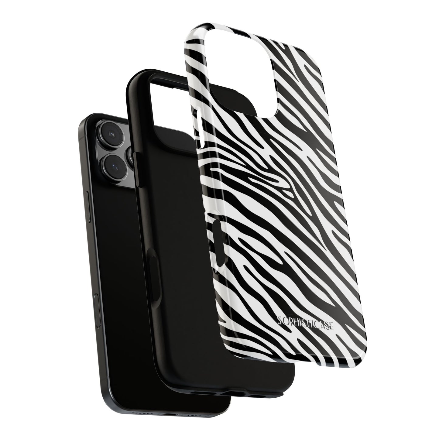 Dark Thoughts in Urban Zebra - Tough Phone Case