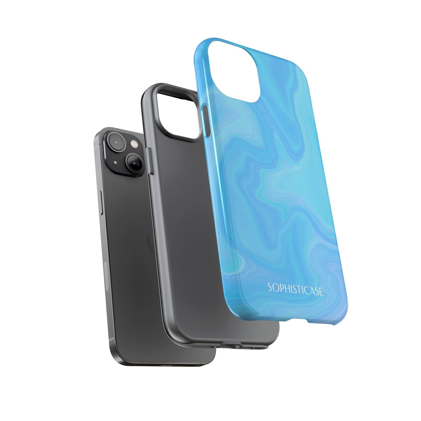 Liquid Magic in Blue - iPhone Case
