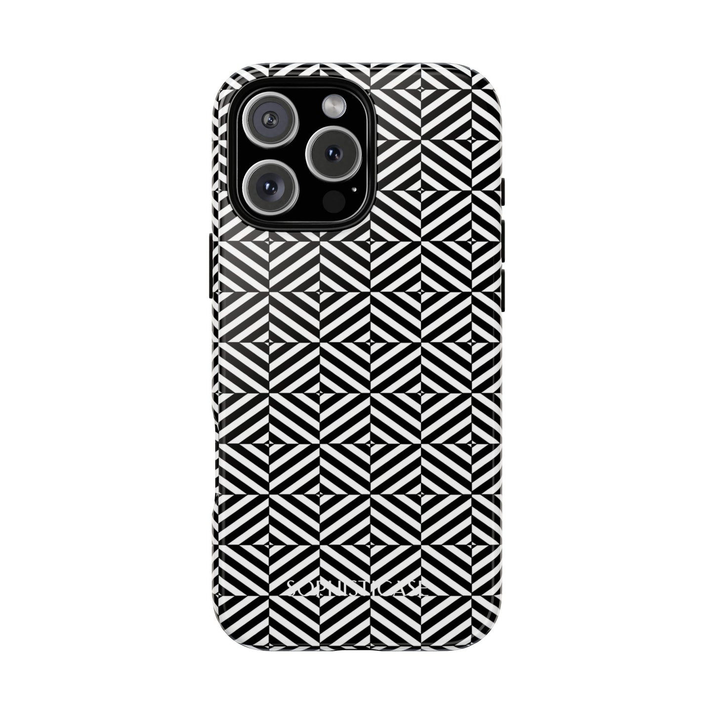 Illusions in Black - Tough Phone Case for iPhone