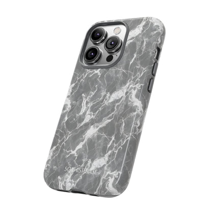 Marble Crush in Charcoal Grey - iPhone Case