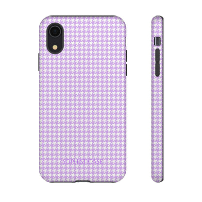 Tough Case - Houndstooth in Pastel Purple