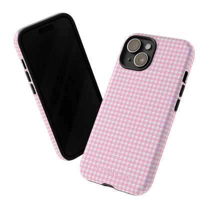 Tough Case - Houndstooth in Pink