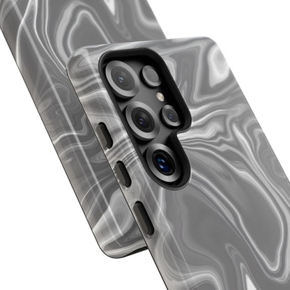 Liquid Dreams in Charcoal - Tough Phone Case
