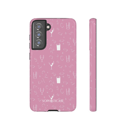 Cocktail Hour in Pink - Protective Phone Case for Samsung Galaxy