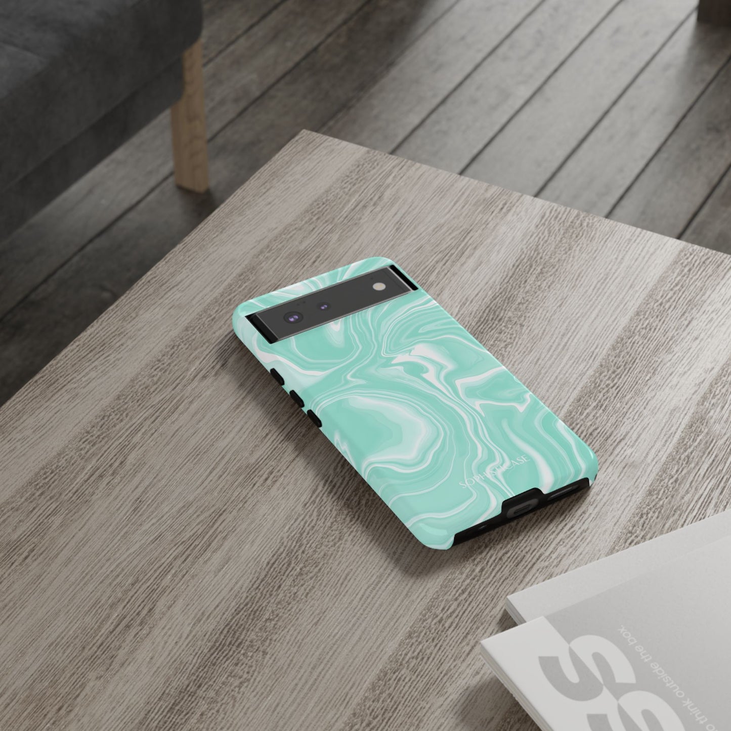 Liquid Dreams in Green - Tough Phone Case