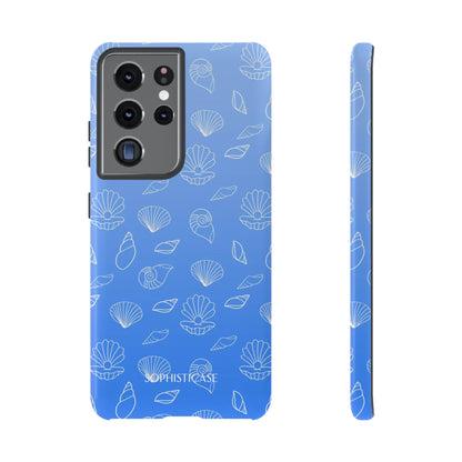 Seashell Society in Ocean Blue - iPhone Case, Samsung Galaxy Case, Google Pixel Case