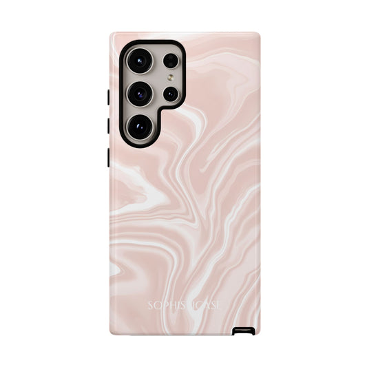 Liquid Dreams in Neutral Beige - Protective Phone Case for Samsung Galaxy