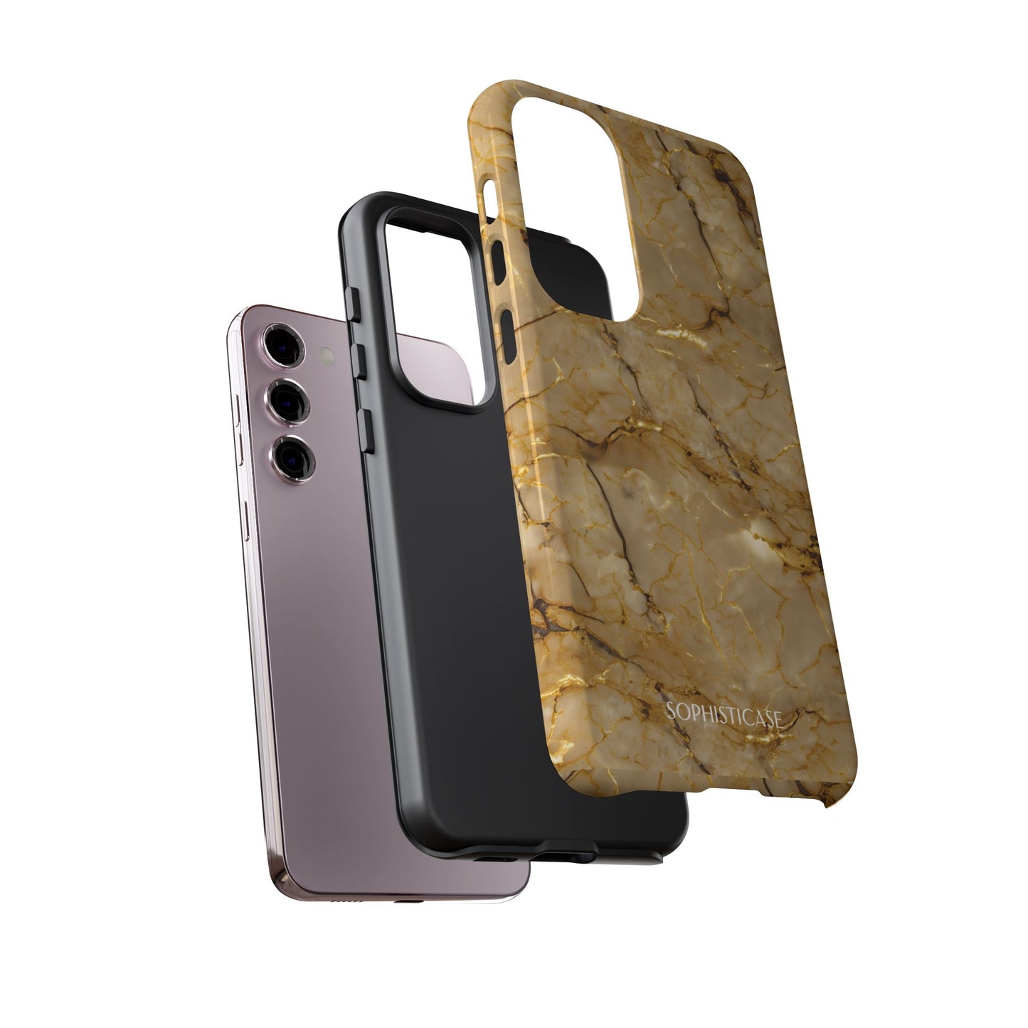 Marble Opulence in Gold - iPhone Case, Samsung Galaxy Case, Google Pixel Case
