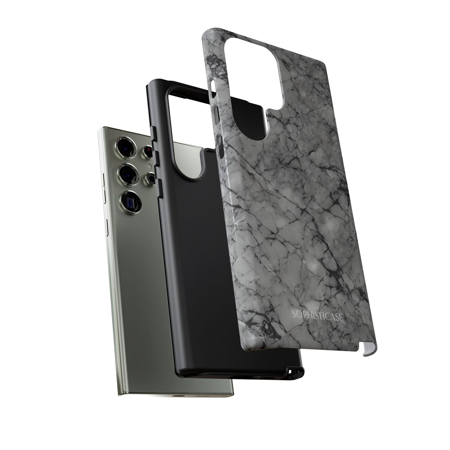 Marble Opulence in Grey - iPhone Case, Samsung Galaxy Case, Google Pixel Case