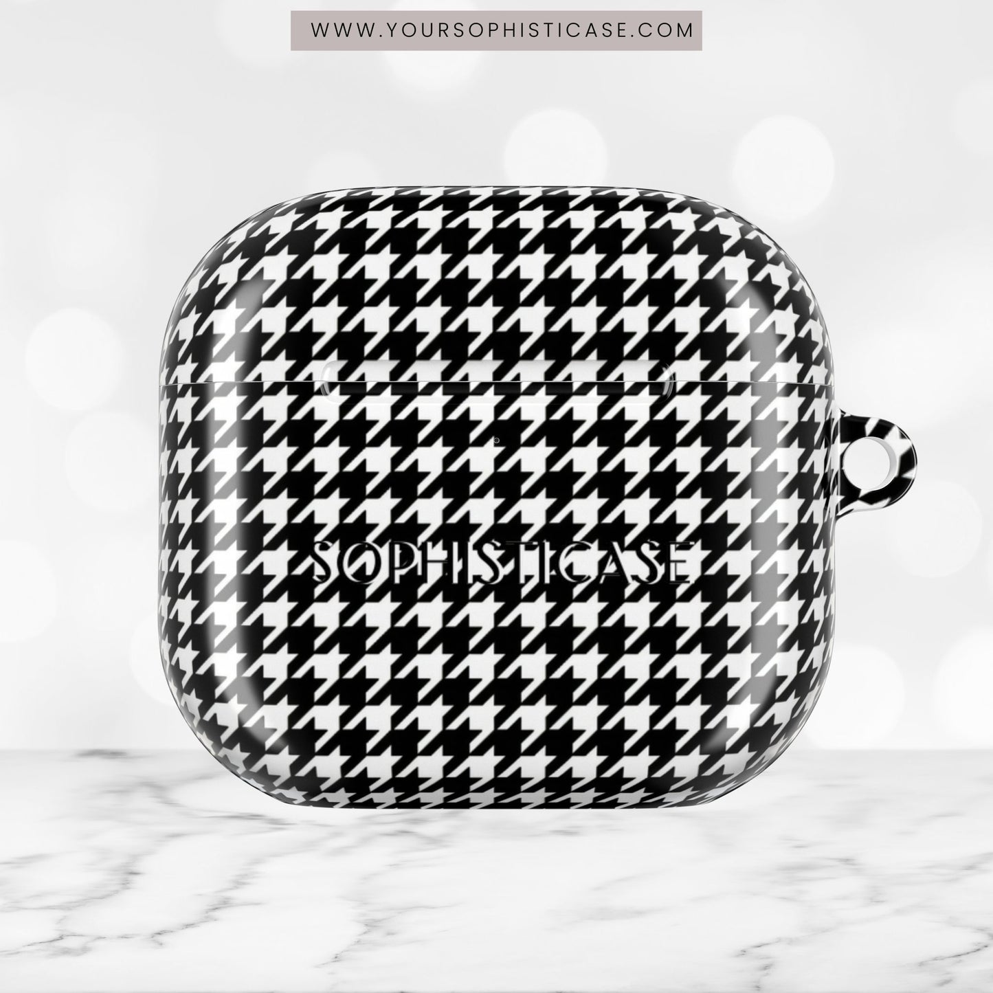AirPod Cases - Houndstooth in Black