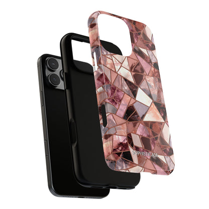 Rose' Runway in Merlot Mosaic - Tough Phone Case