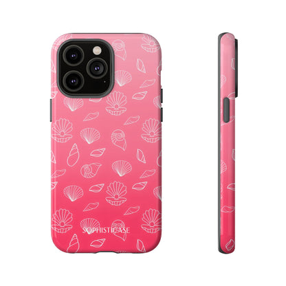 Seashell Society in Sunset Pink - iPhone Case