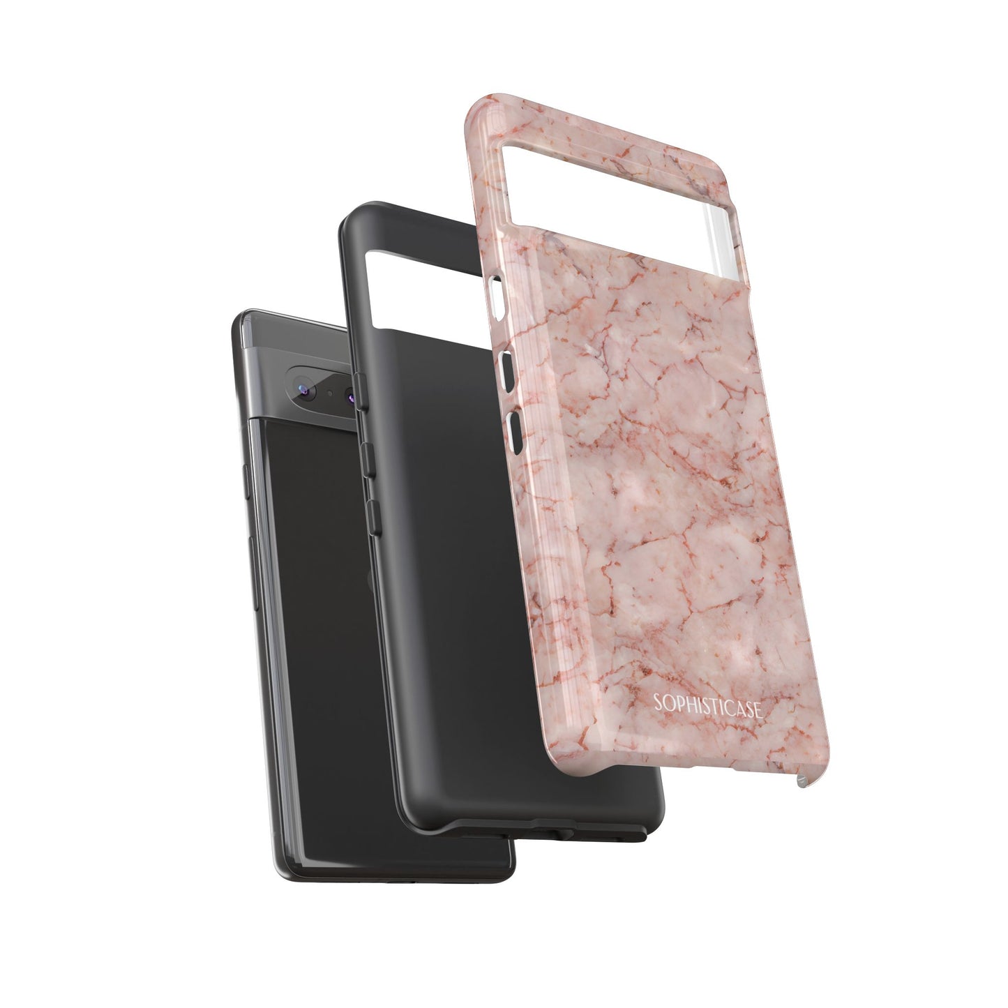 Marble Opulence in Pink - iPhone Case, Samsung Galaxy Case, Google Pixel Case