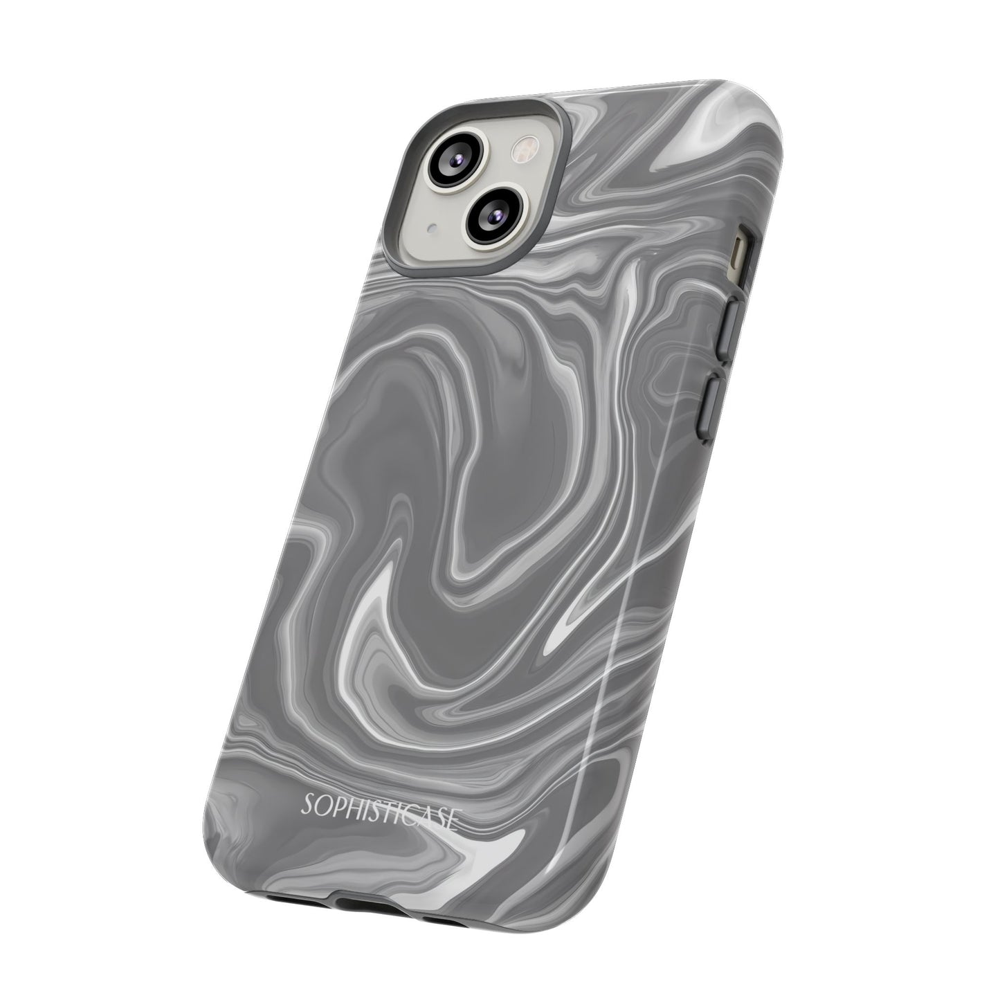 Liquid Dreams in Charcoal - Tough Phone Case