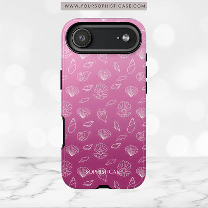 Seashell Society in Purple - iPhone Case, Samsung Galaxy Case, Google Pixel Case