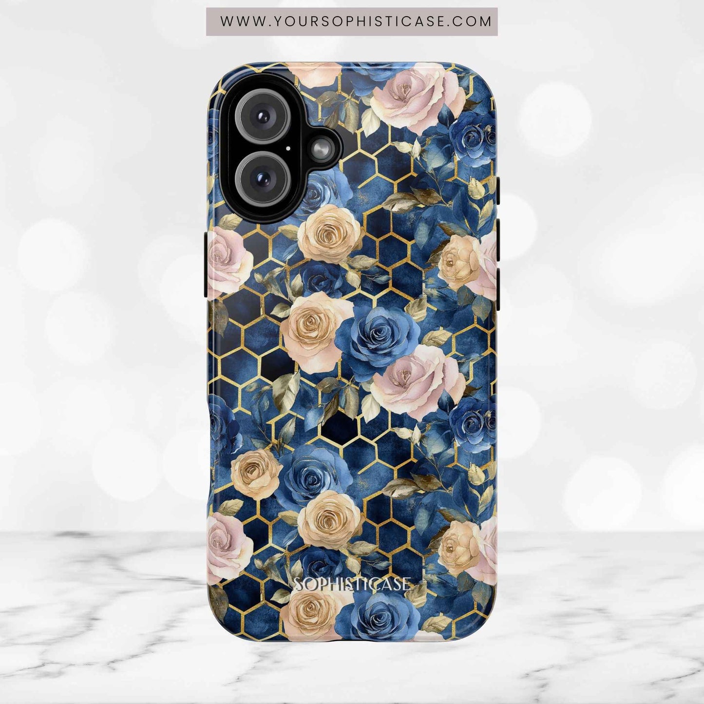 Royal Floral in Midnight Rose - Tough Phone Case