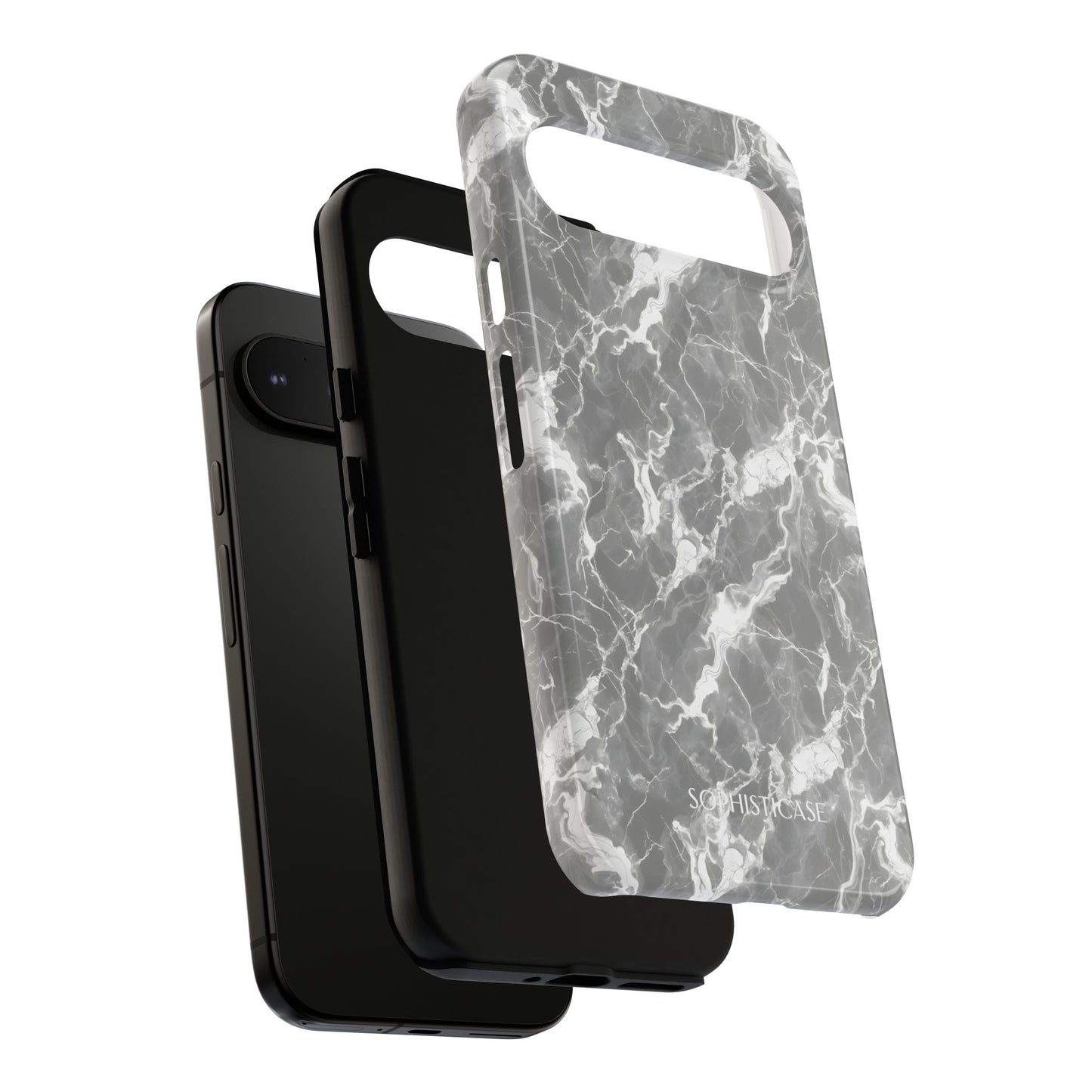 Marble Crush in Charcoal Grey - iPhone Case, Samsung Galaxy Case, Google Pixel Case