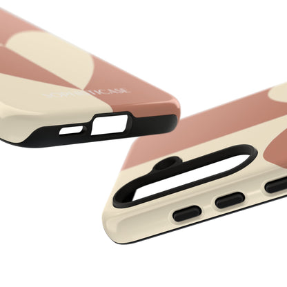 Be Mine in Brown and Cream - iPhone Case, Samsung Galaxy Case, Google Pixel Case