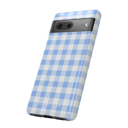 Gingham in Blue - Tough Phone Case for Google Pixel