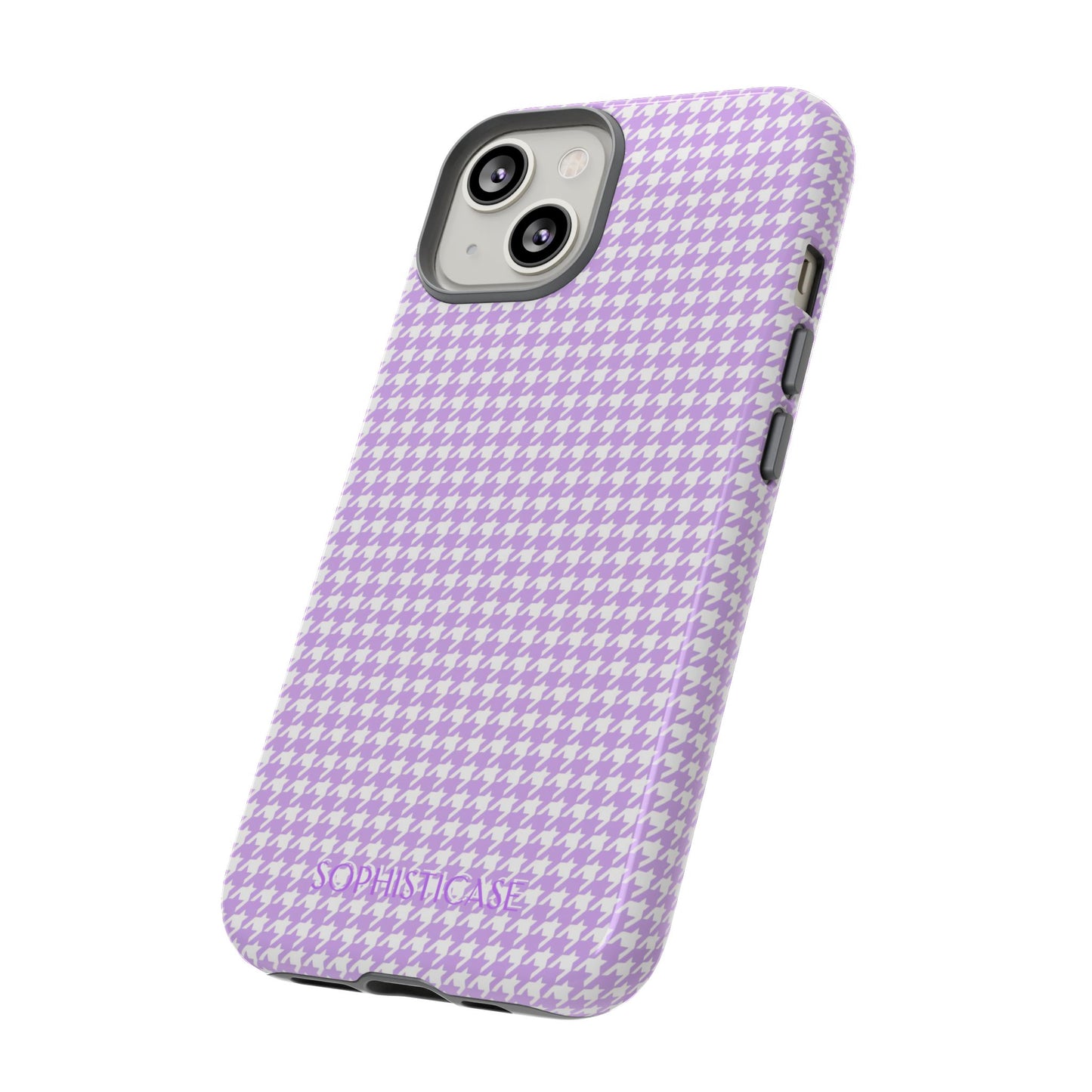 Houndstooth in Pastel Purple - iPhone Case, Samsung Galaxy Case, Google Pixel Case