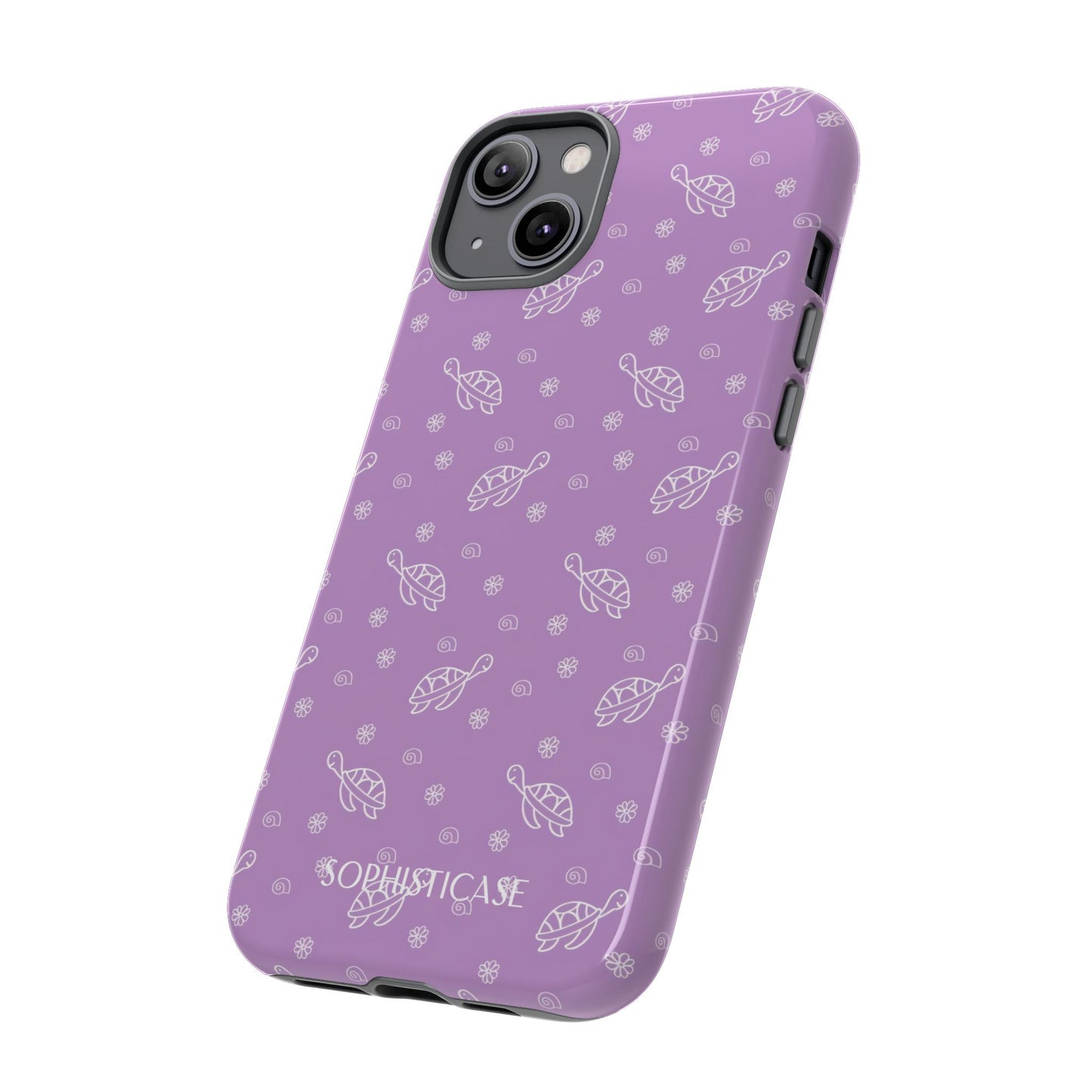 Turtle Island in Purple - Drop Proof iPhone Case